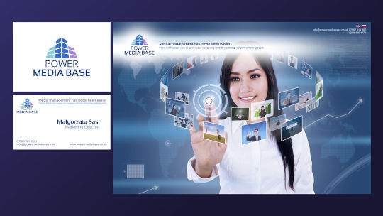 Power Media Base - logo, wizytówka, strona